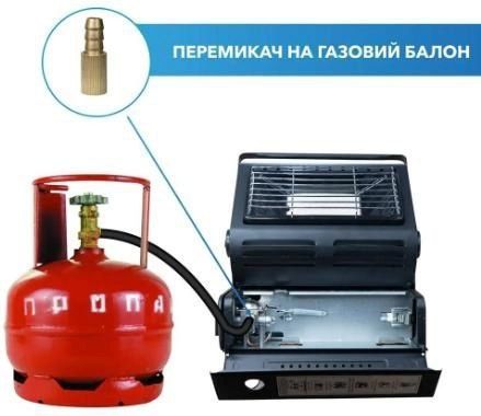 Газовий обігрівач 2 в 1, обігрівач балоновий,  портатичний обігрів