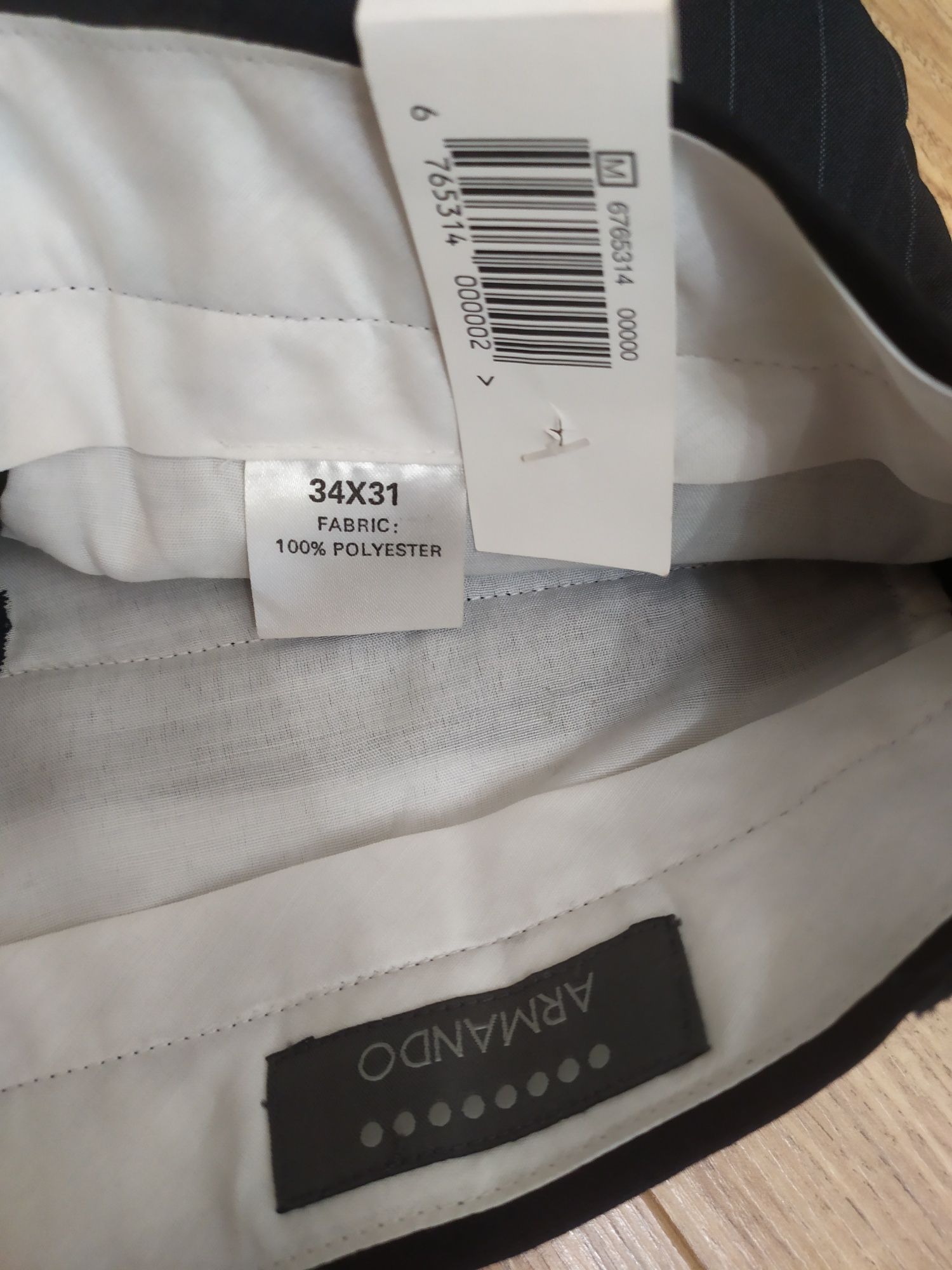 Spodnie męskie eleganckie W34L31 z metką