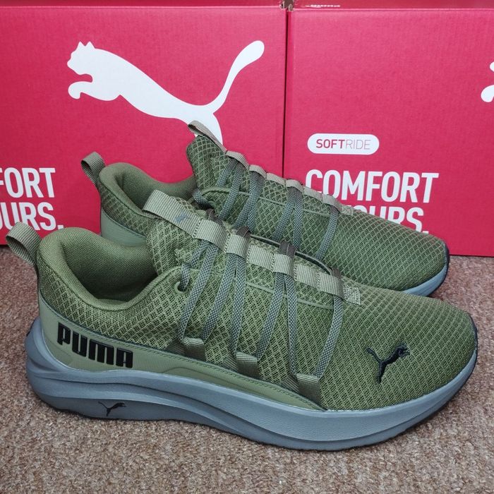 40-46. Анатомічні кросівки Puma Softride One4all 377671-13 Оливкові