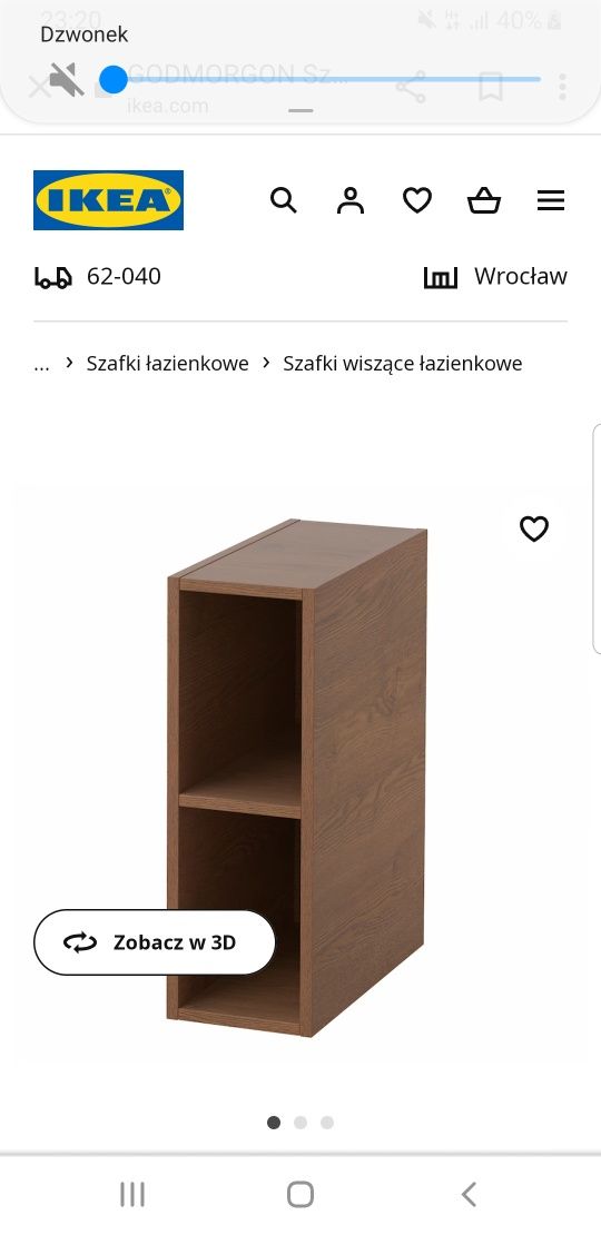 Szafka otwarta ikea GODMORGON