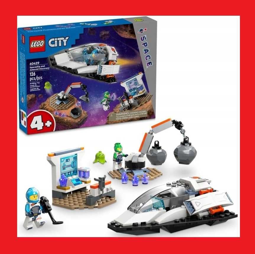 LEGO CITY 60429 Statek Kosmiczny i Odkrywanie Asteroidy