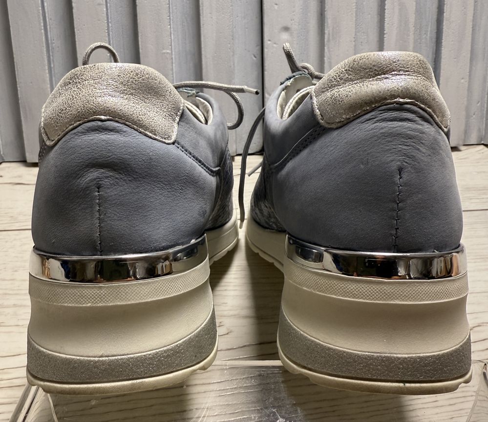 Wygodne lekkie komfortowe sneakersy marki Waldläufer tęgość H -Skóra