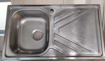Banca de inox de encastrar
