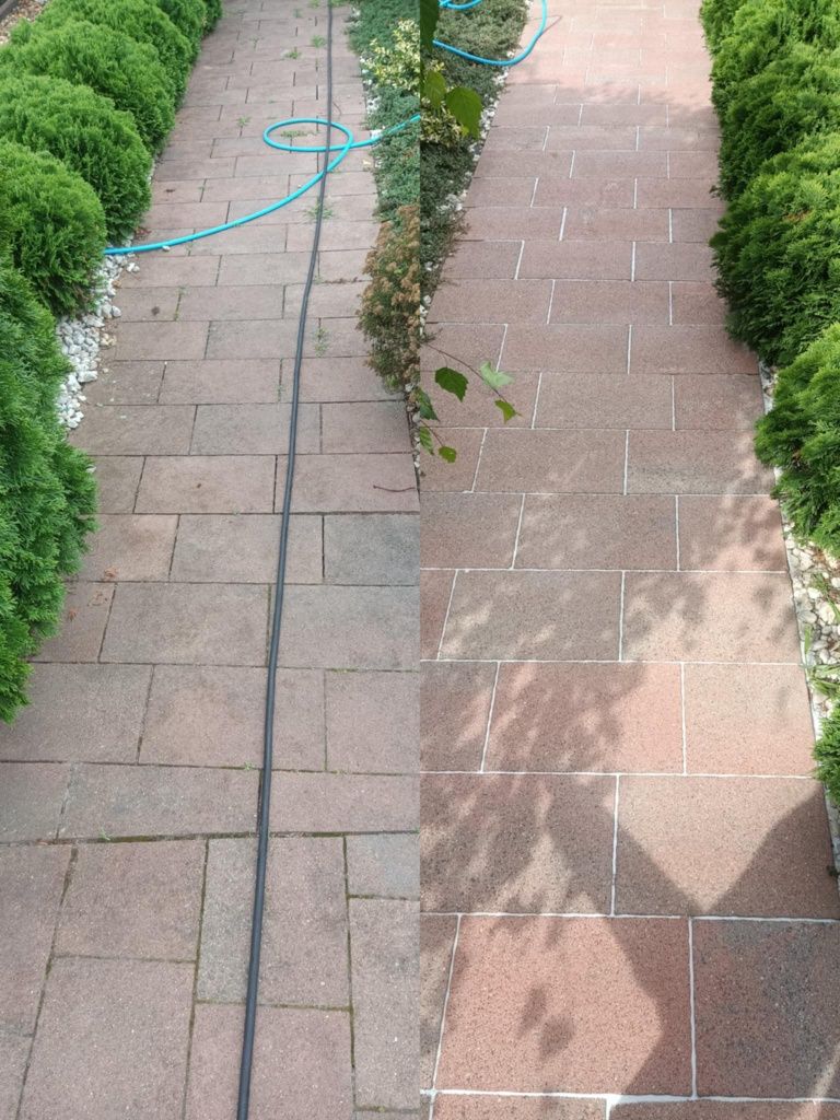 Macie kostki brukowej, elewacji, dachów