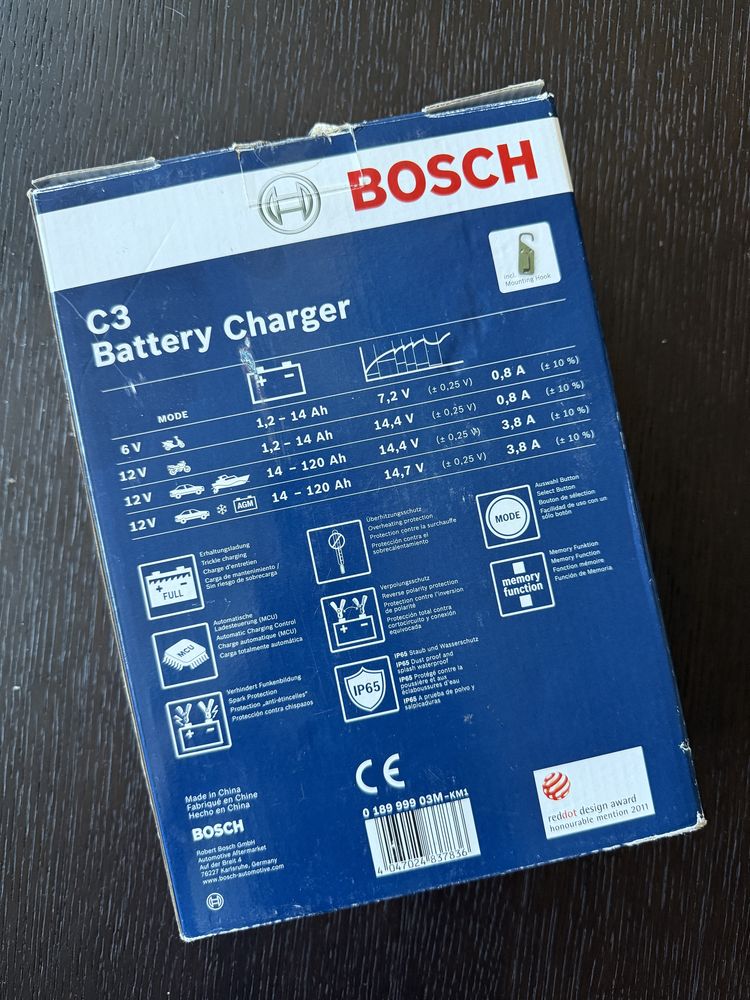 Bosch c3 зарядний пристрій