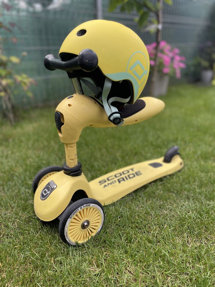 Scoot and Ride Highwaykick 2 w 1 i kask Scoot and Ride