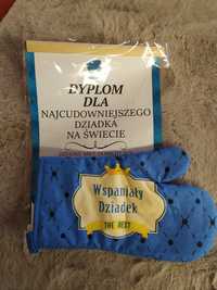 Rękawica kuchenna + dyplom dla dziadka