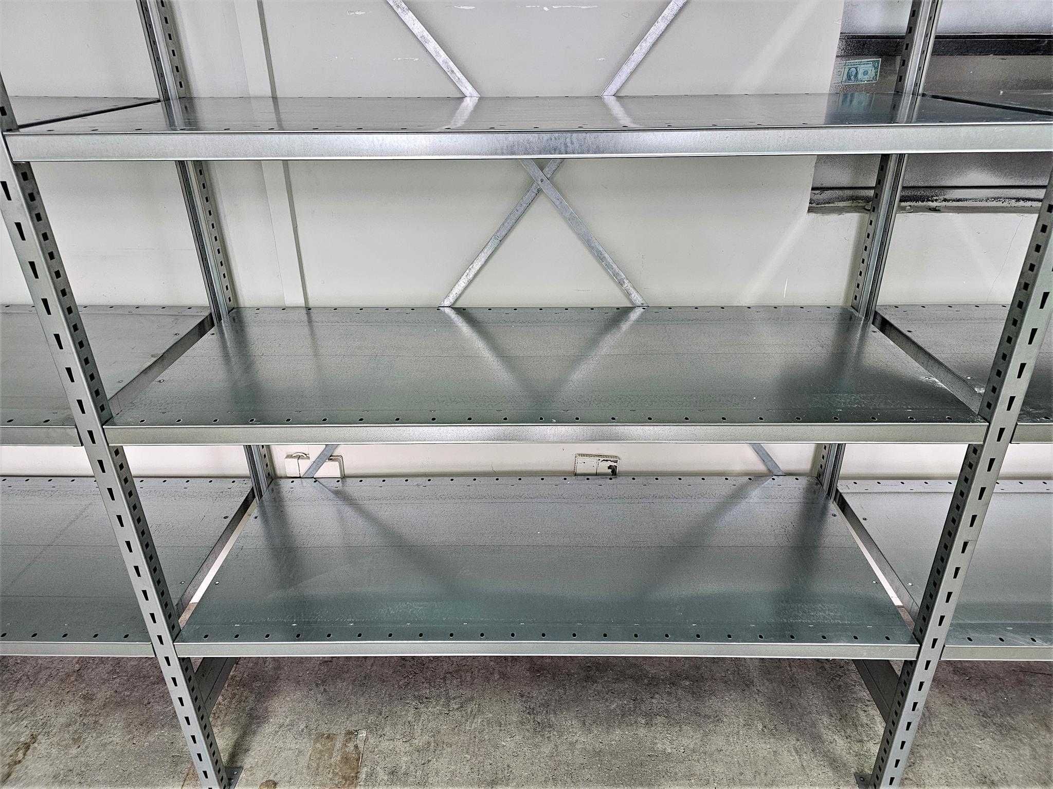 Regał Magazynowy 50x200x400cm/15p Metalowy Ocynk Półka Garaż Piwnica