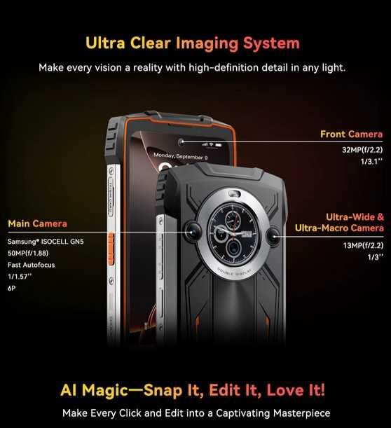 Blackview Bv 8200, FHD, 120Hz, Helio G100, 12/256Gb, 8800, 45W, NFC