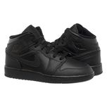 Кросівки жіночі Jordan 1 Mid (Gs) Black (554725-091) ОРИГІНАЛ!