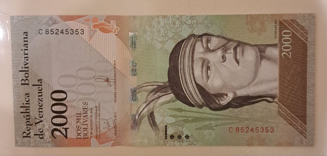 Notas da República Bolivariana da Venezuela , Não Circuladas.