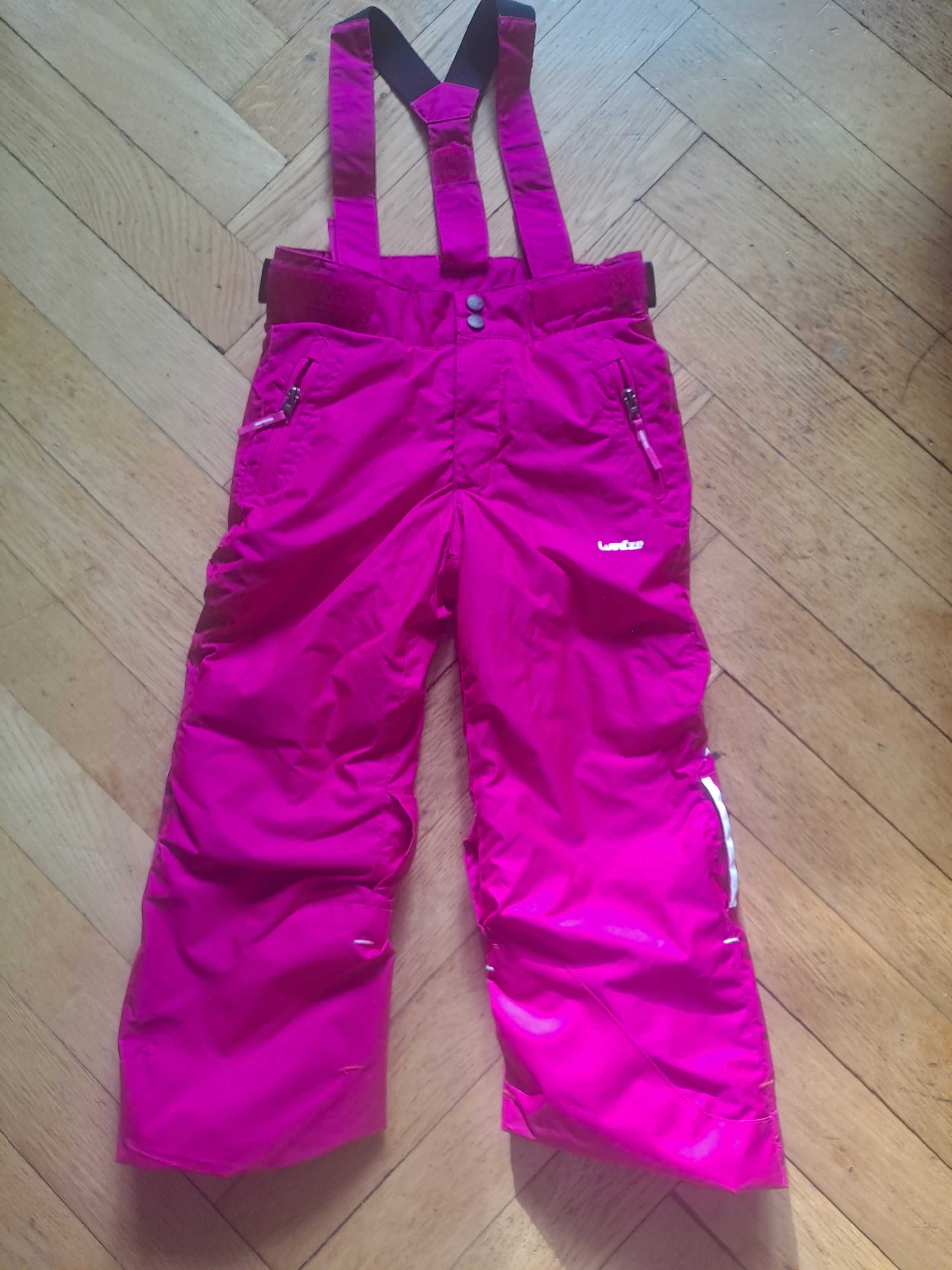 Spodnie i kurtka narciarska wedze 115-124 dziewczynka