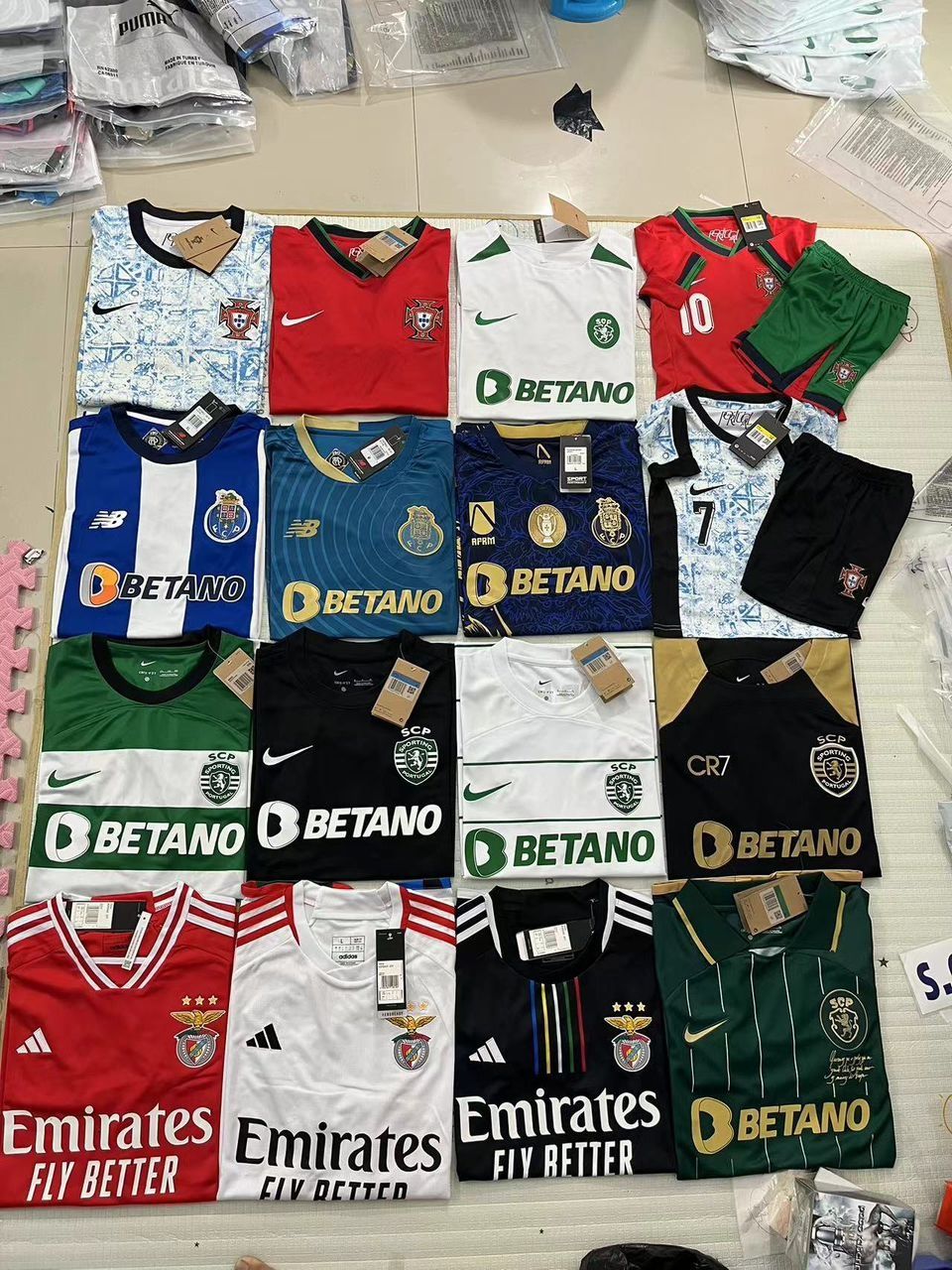 Todas as camisas de time