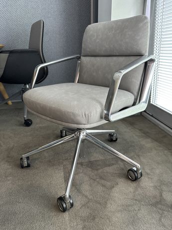 PREMIUM włoskie krzesło 2 szt skóra  fotel do spotkań konferencyjne