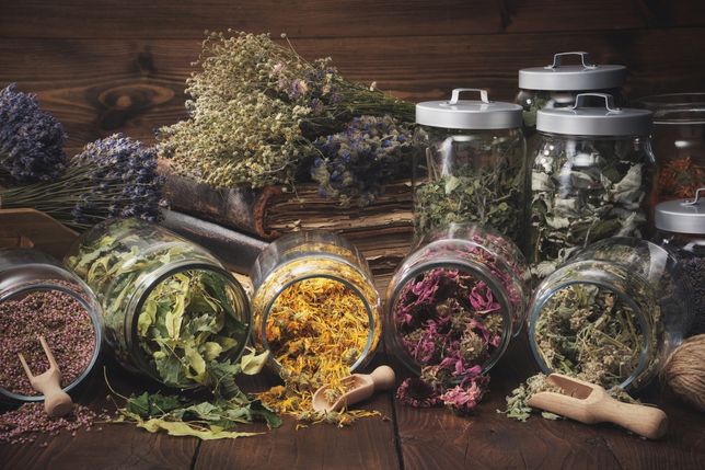Chás, infusões, temperos e ervas aromáticas