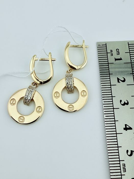 Золоті сережки нові