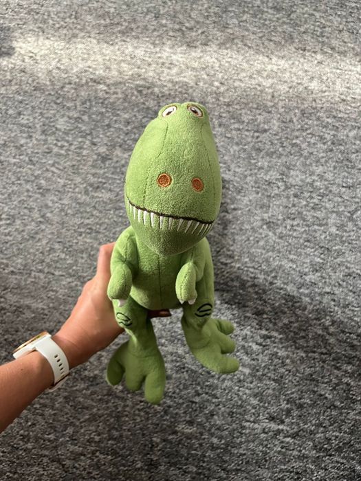 Triceratops TRex dinozaur maskotka chłopiec pluszak zielony