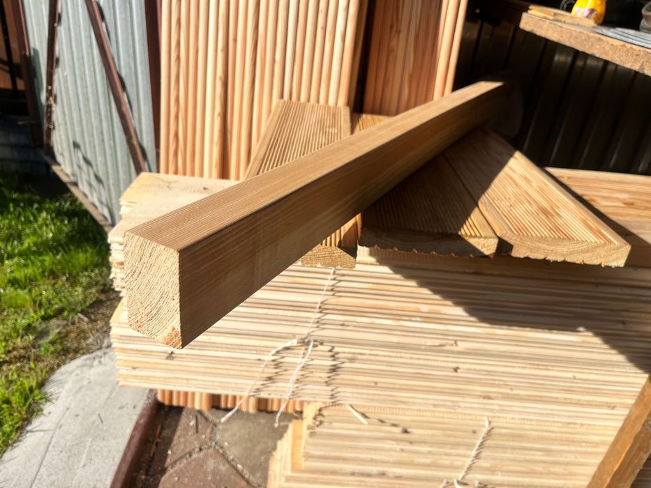 Legary pod tarasy drewniane ,modrzew 5x7 18zł