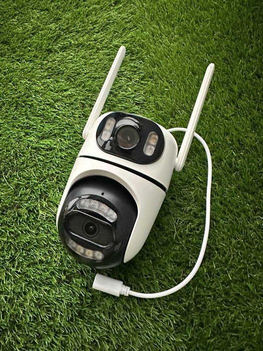 IP Wifi Камера видеонаблюдения iCsee 8МП Q2 Besder двойная уличная