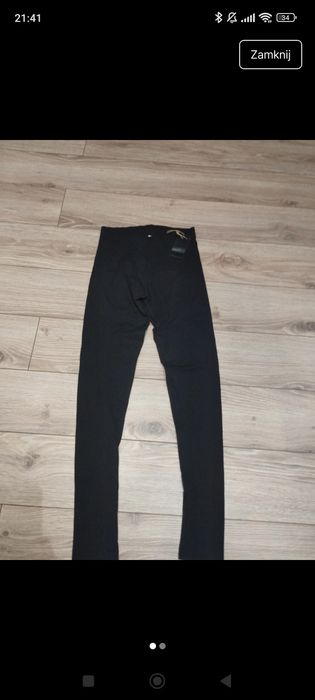 Nowe legginsy czarne S