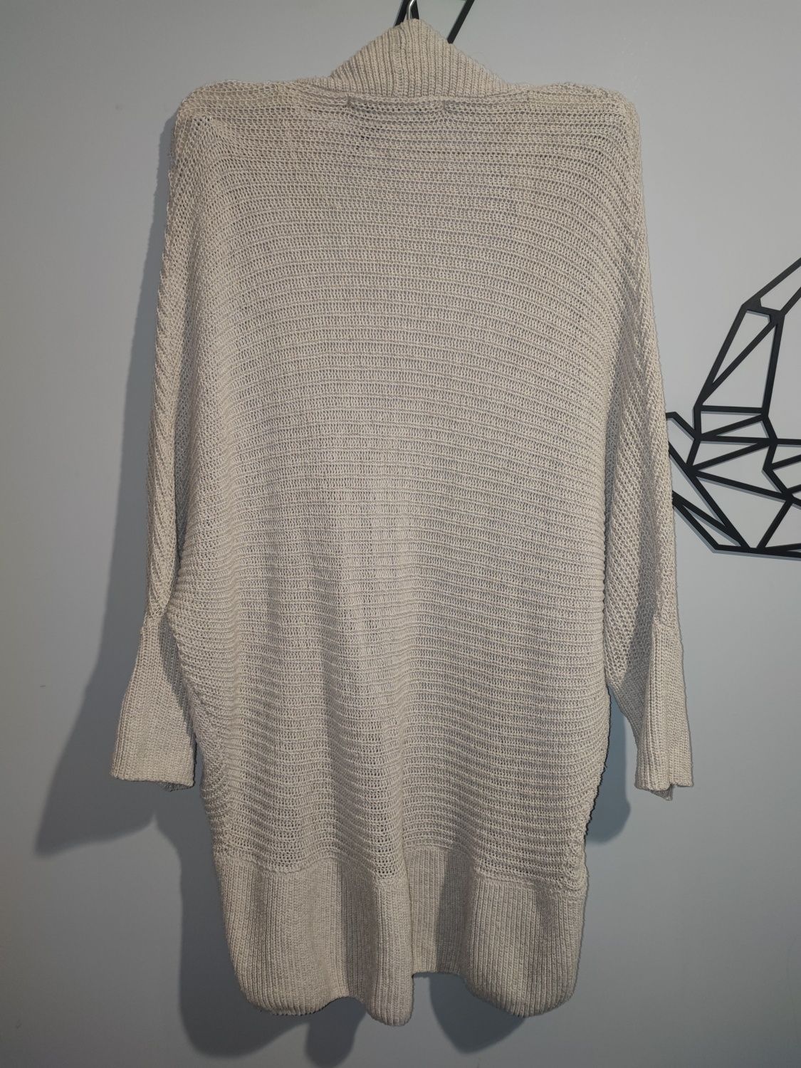 Luźny sweter kardigan narzutka Zara Knit S