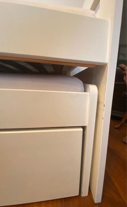 Łóżko drewniane rozkładane młodzieżowe