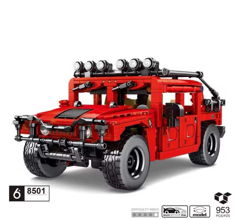 Klocki wzór LEGO HUMMER SUV EV Autko Samochodzik Prezent wyścigowy HIT