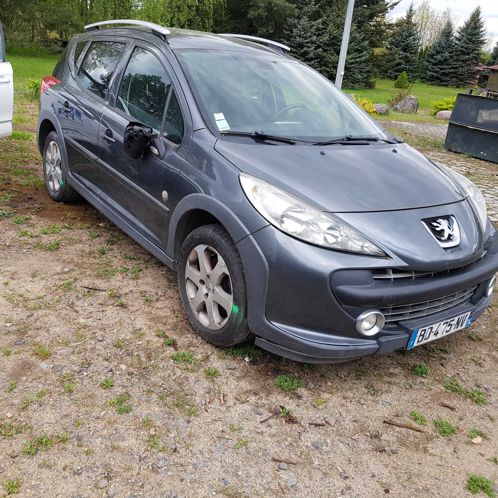 części Peugeot 207 Outdoor kod lakieru KTP