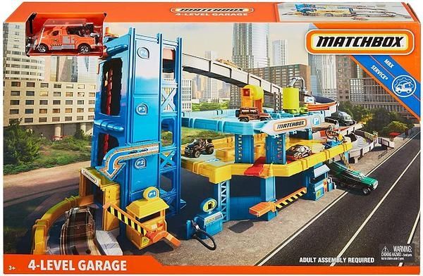 Гараж, парковка Matchbox 4-Level Garage CJM67 Mattel, Hot Wheels