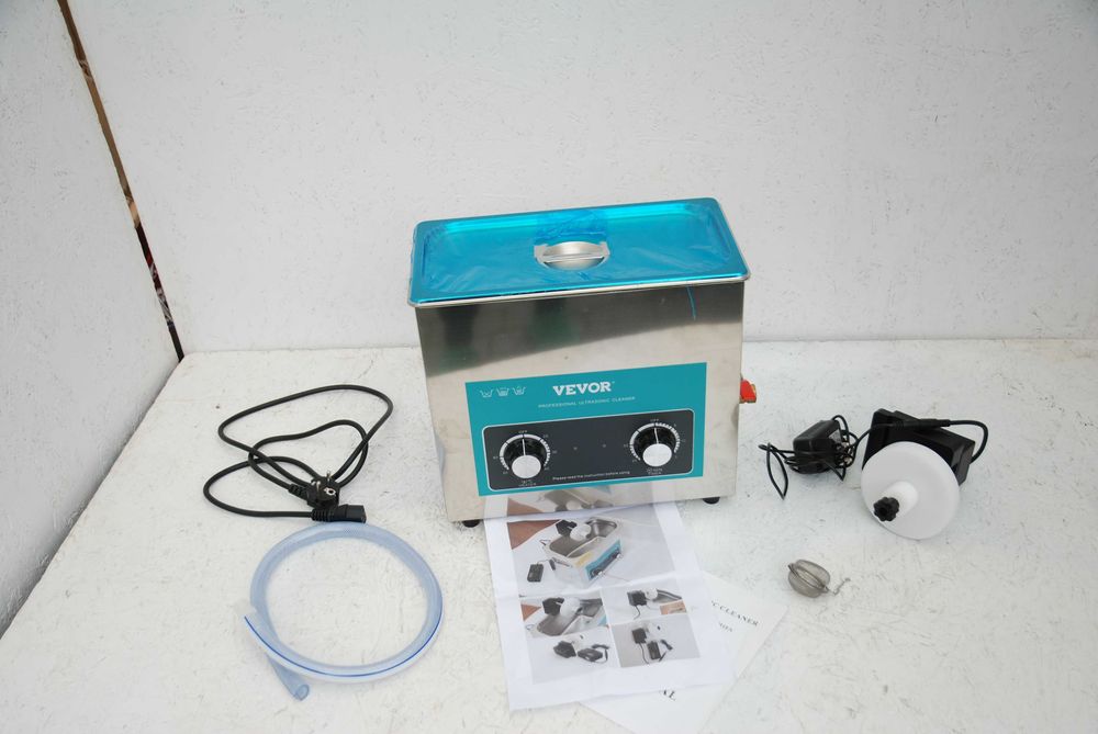 Myjka ultradzwiękowa z przystawką do mycia płyt winylowych