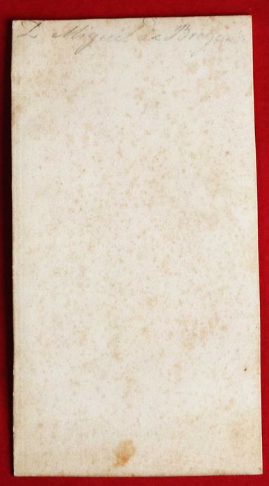 Rei D. Miguel I CDV um dos seus raros retratos