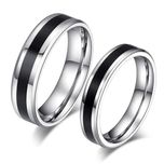 Aliança 4mm e 6mm em Aço para Casamento ou Namoro- REF00004