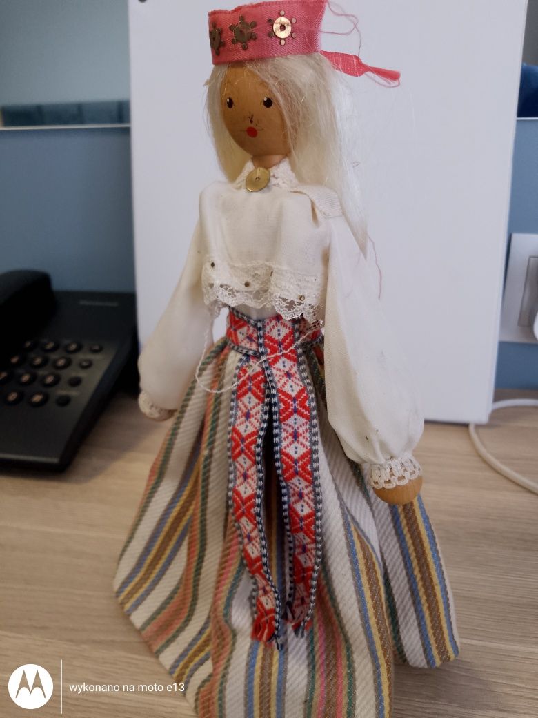 lalka drewna kukla regionalna chobbyby