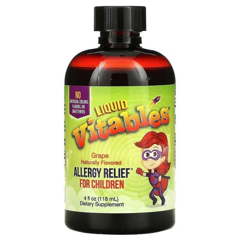 Жидкое средство от аллергии у детей Vitables  без спирта 118 мл