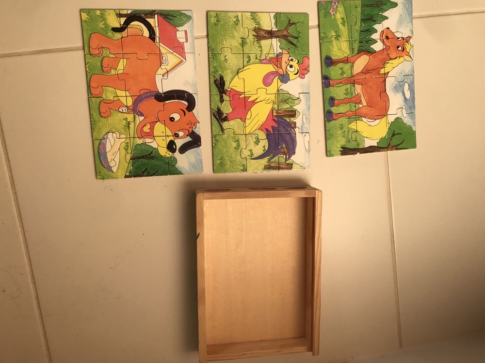 Puzzle drewniane itp