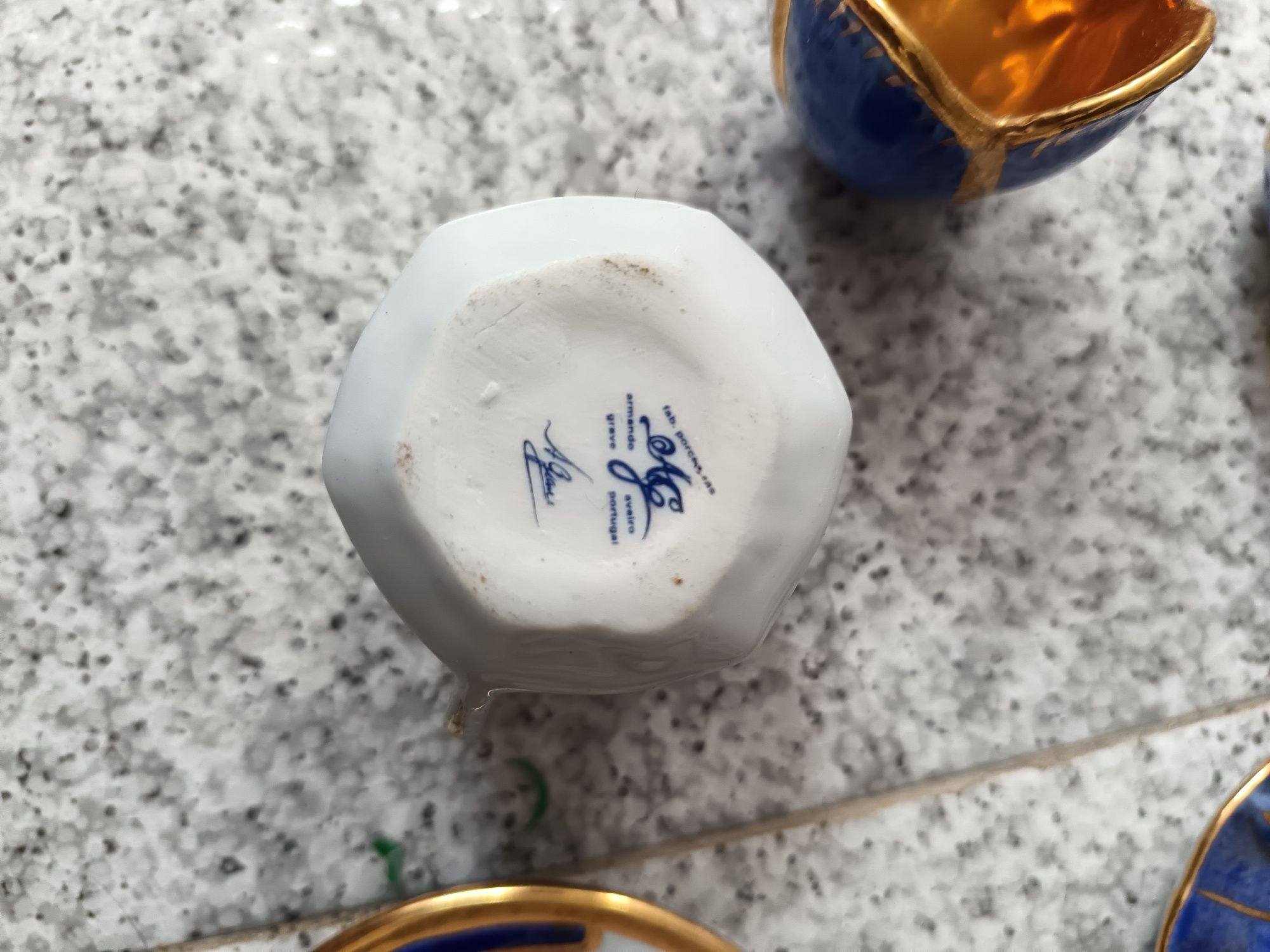 Chavenas pintadas á mão antigas várias marcas