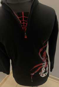 Spyder, młodzieżowa sportowa czarna markowa bluza longsleeve, bawełna