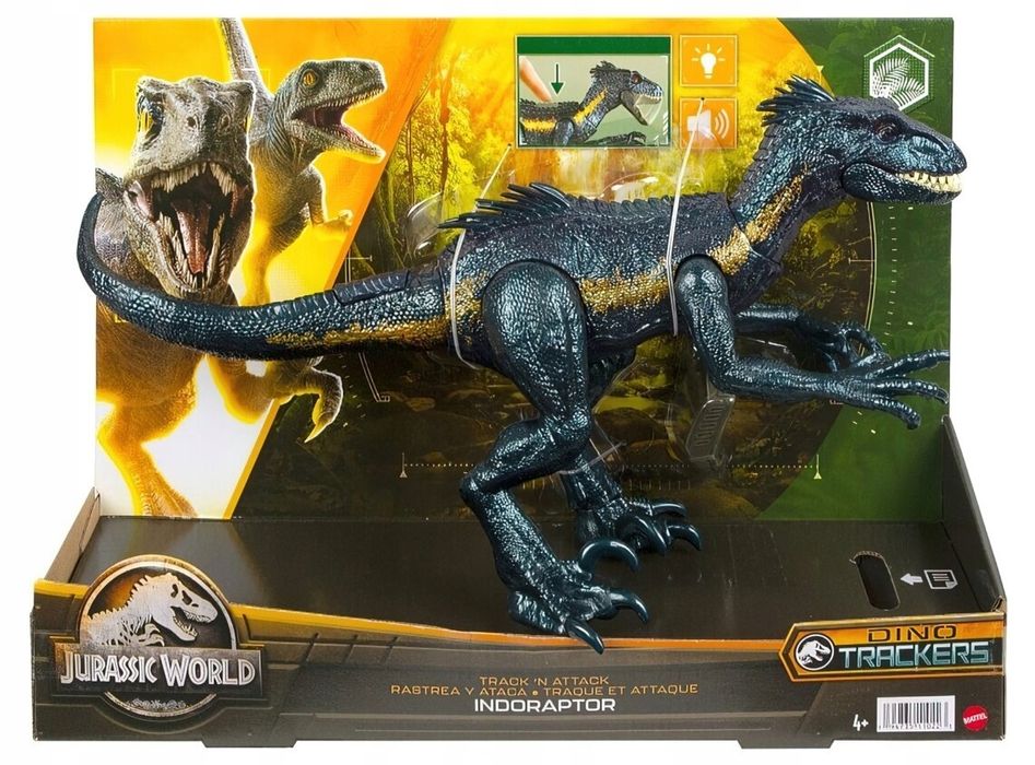 figurka jurassic world dino trackers dinozaur indoraptor 38cm