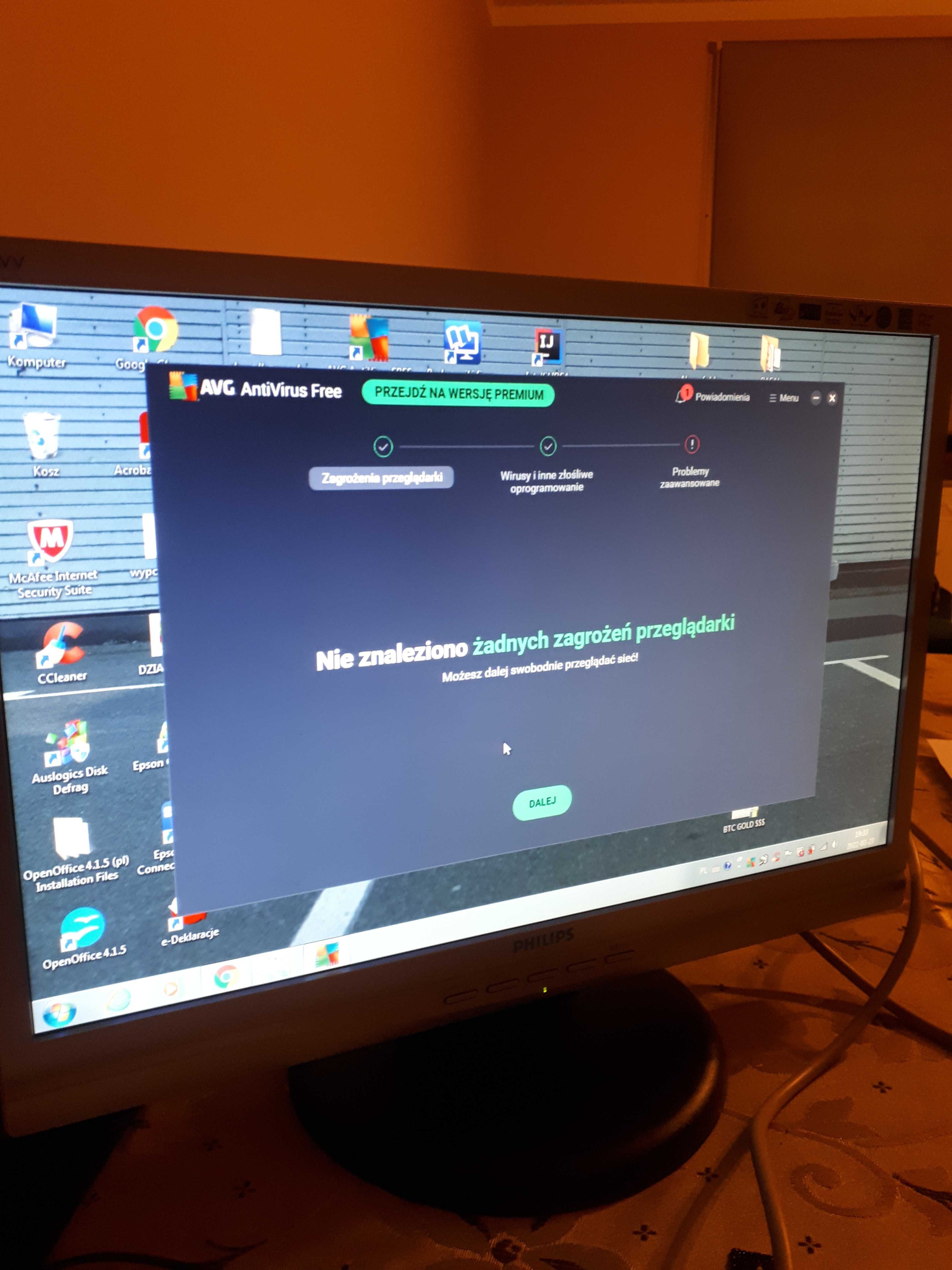 Monitor Philips 19'' model HWC7190T