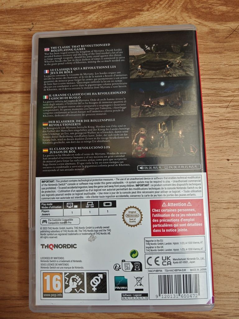 Gothic classic Nintendo Switch