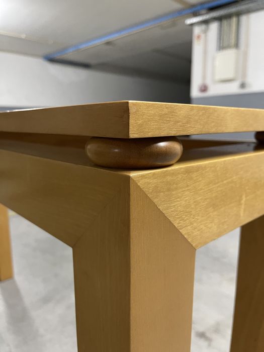 Consola de entrada em pau preto e pau ctim