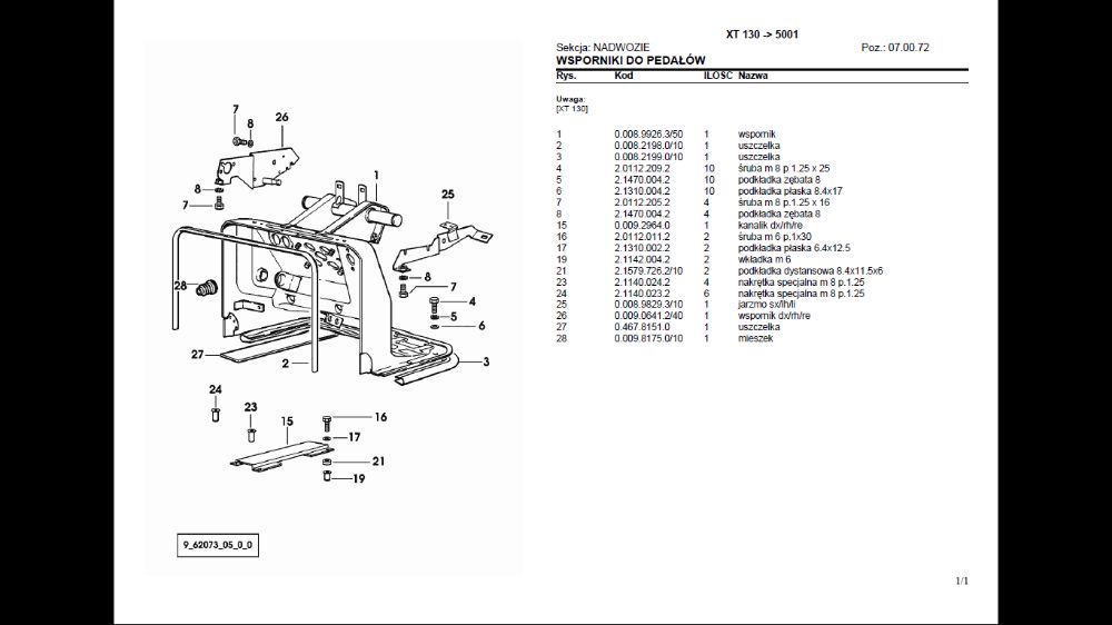 Hurlimann XT 130 katalog części po POLSKU!