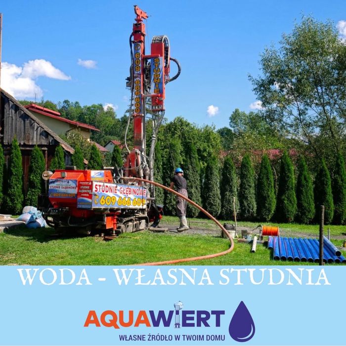 Wiercenie studni głębinowych z przyłączem do budynku