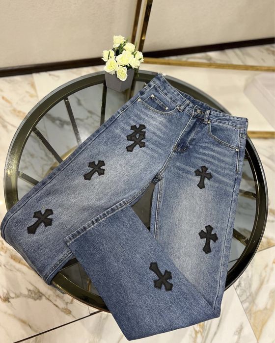 Джинсы Chrome Hearts Штаны Хром Хартс 1:1