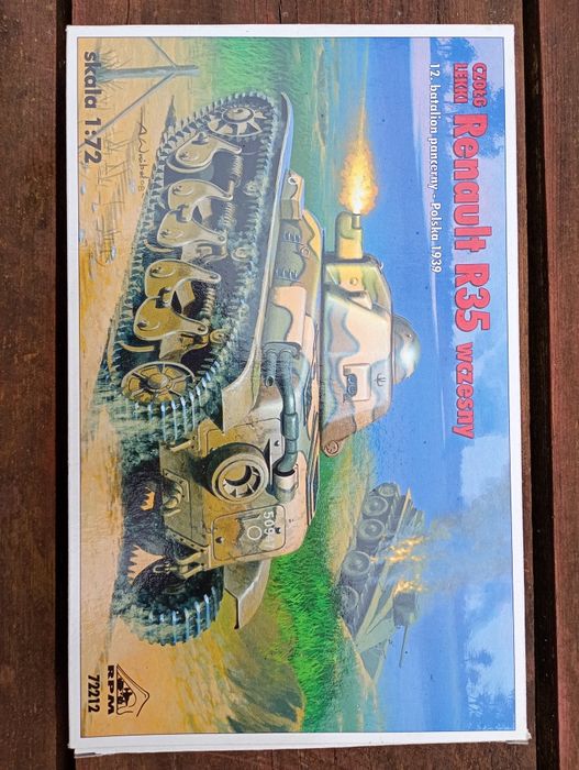 Renault r35 wczesny wrzesień 39 RPM 1/72 1:72 model