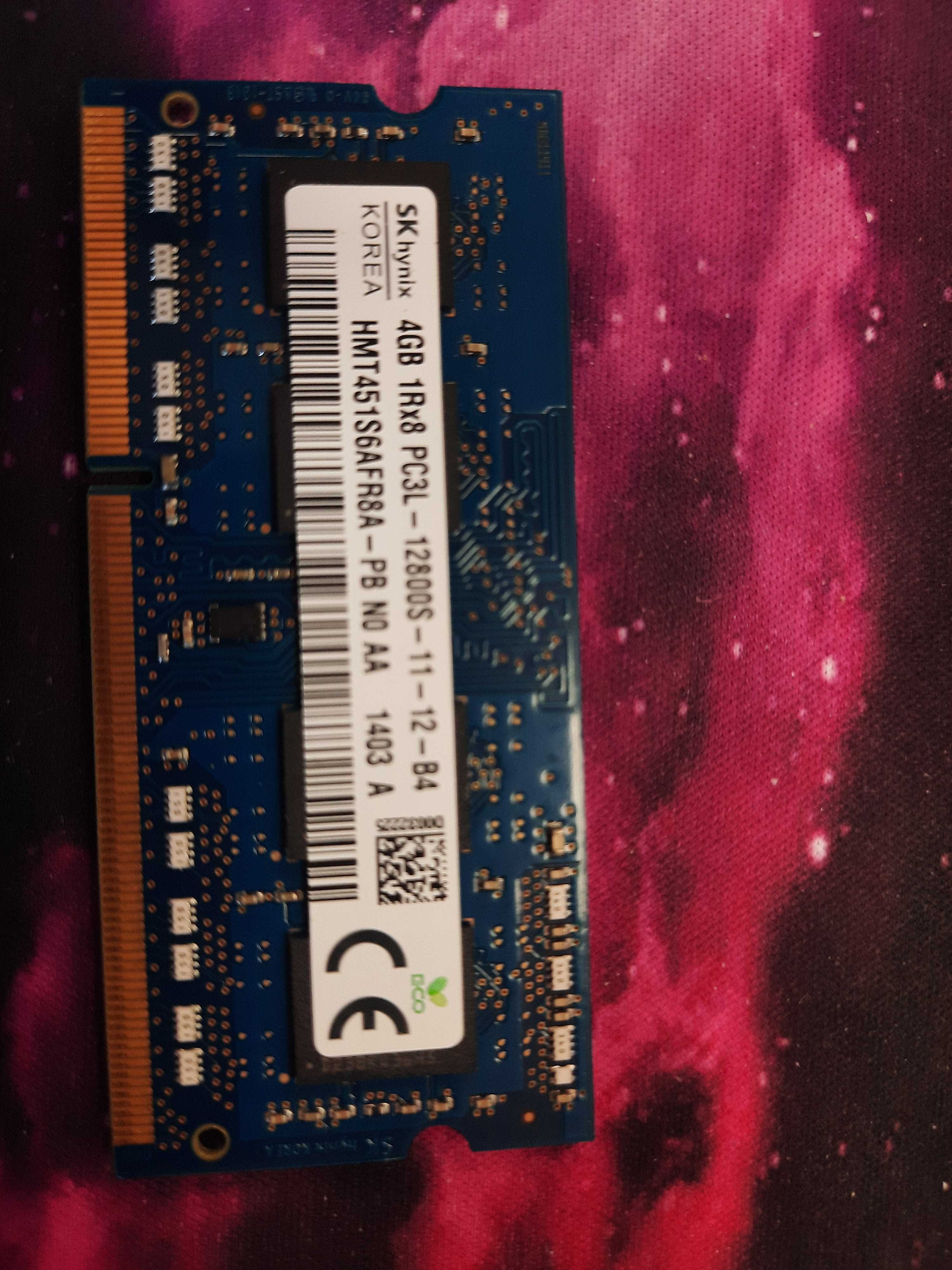 Pamięć RAM 4GB DDR3 SODIMM PC3L 12800S 1600MHz HMT451S6AFR8A-PB