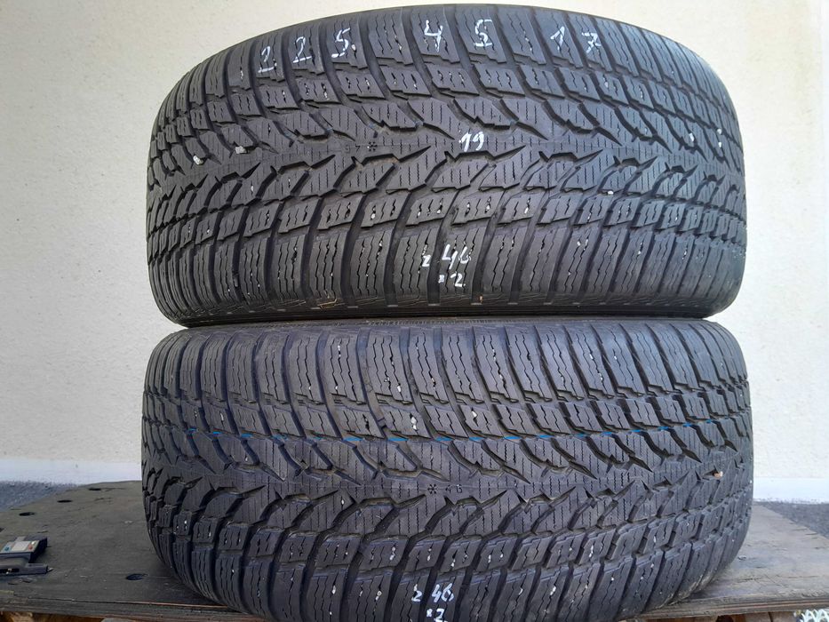 225/45 r17 2шт Nokian 19р. зима шини резина 225 45 17 (№з46*2)