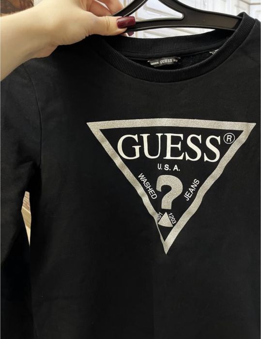 Свитшот худи guess гес оригинал реглан