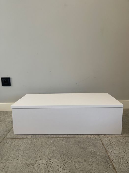 Konsola 70cm, Biała MAT, toaletka ścienna