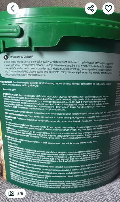Nowy Impregnat do drewna kolor PALISANDER 2szt